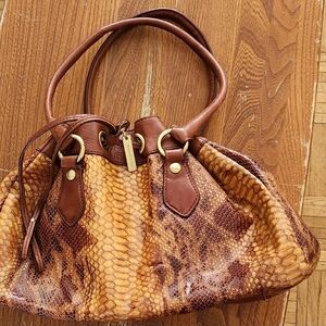 Adrienne Vittadini Drawstring LEATHER Purse